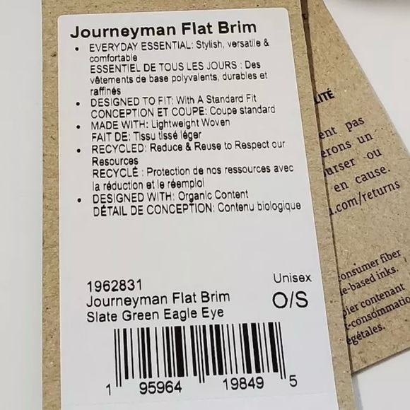 NWT Prana Journeyman Trucker Eagle Eye Snap Back Cap Hat Unisex OS Flat Brim 🔥🔥 - Picture 2 of 6